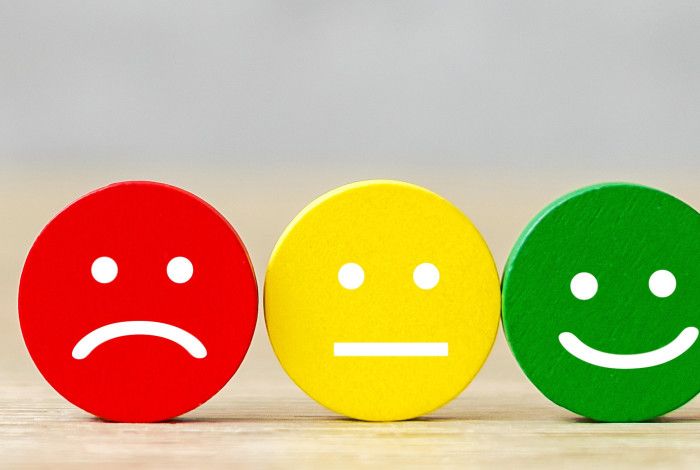 Emojis representing feedback