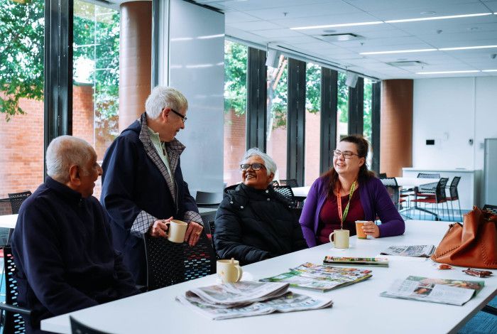 Attendees at a library program in Dandenong Library.