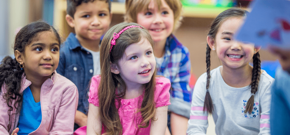 Children enjoying a storytime at the library