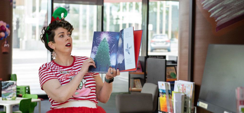 A story being read out in the library