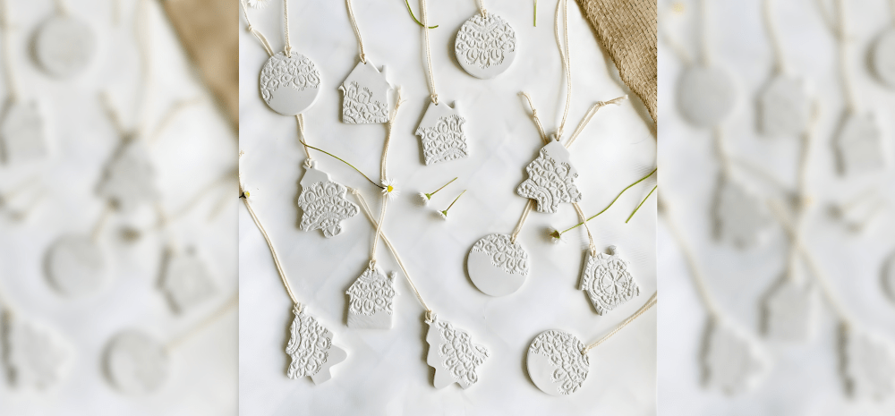 Christmas clay ornament