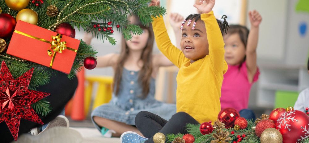 Children enjoying toddler time in the library.
