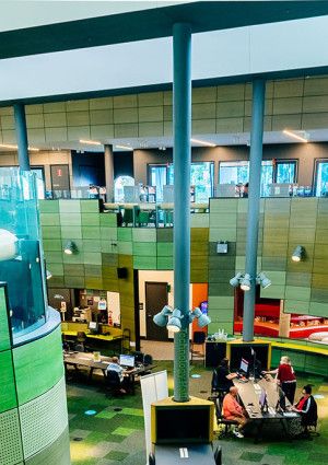 Springvale Library interior.